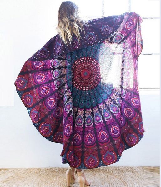 

round 2020 style new beach summer can be customized round 2020 style new beach towel towel shawl shawl summer can be customized, Blue;gray