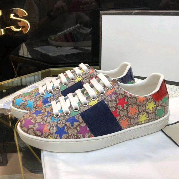 

2020 men women sneaker casual shoes low italy ace bee stripes shoe walking sports trainers chaussures pour hommes women sneaker, Black