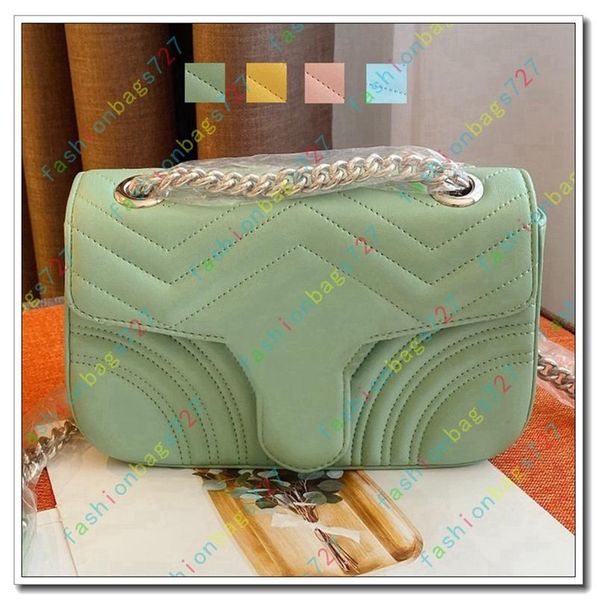 

mini 22 quilted metal cover shoulder bag high-end handbag luxury diagonal bag ladies handbag fashion popular chain wallet phone bag g191024