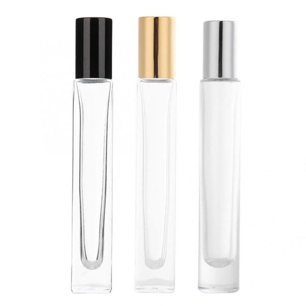 

1pc 10ml portable empty glass massage essential oil roller bottle refillable perfume bottle packing perfume empty container