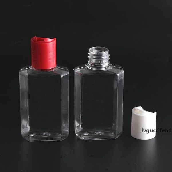 

spot alcohol spray bottle portable wash-hand sanitizer bottle octagonal bottle flap pet 60 ml spray