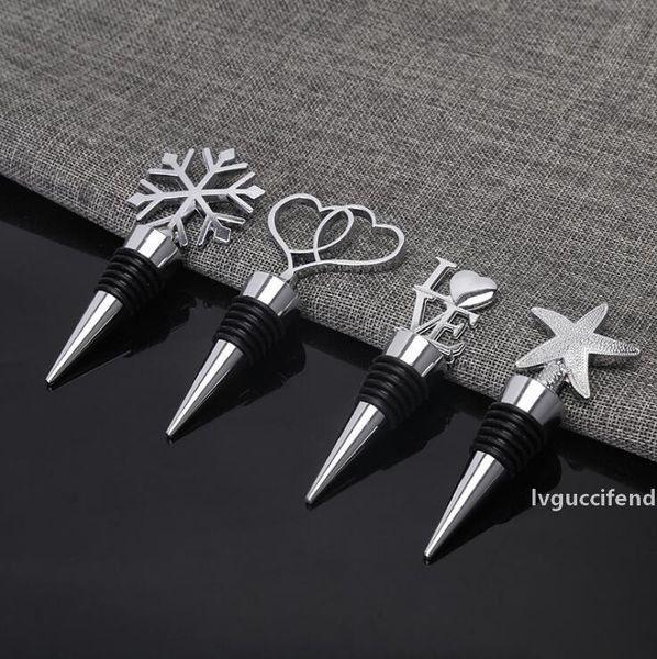 

zinc alloy bottle ser wine storage twist cap plug reusable vacuum sealed snowflake wine bottle ser decor holiday bottle ser