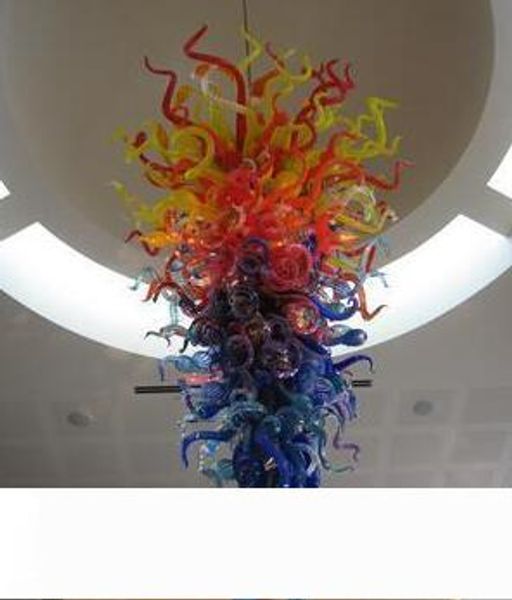 

modern hand blown glass chandelier living room pendant lamp led light source chandelier restaurant villa l project pendant lighting