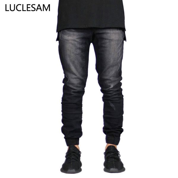 

mens skinny jeans hip hop biker black jeans for men slim fit pencil pants 2020 fashion casual designer jogger denim trousers, Blue