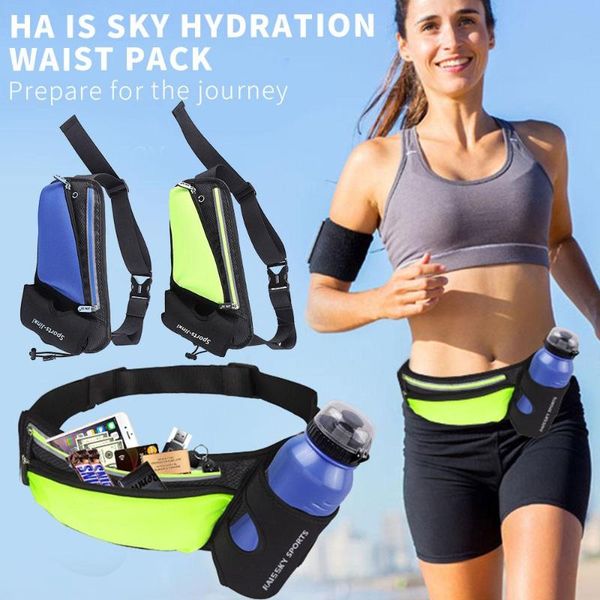 

mountaineering running bag hip belt bags on foot run headset money camping satchel waist bags tourism