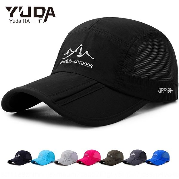 

2019 season new baseball yeda outdoor quick-drying baseball cap sun sun hat fabric sports cap travel sunshade hat, Blue;gray