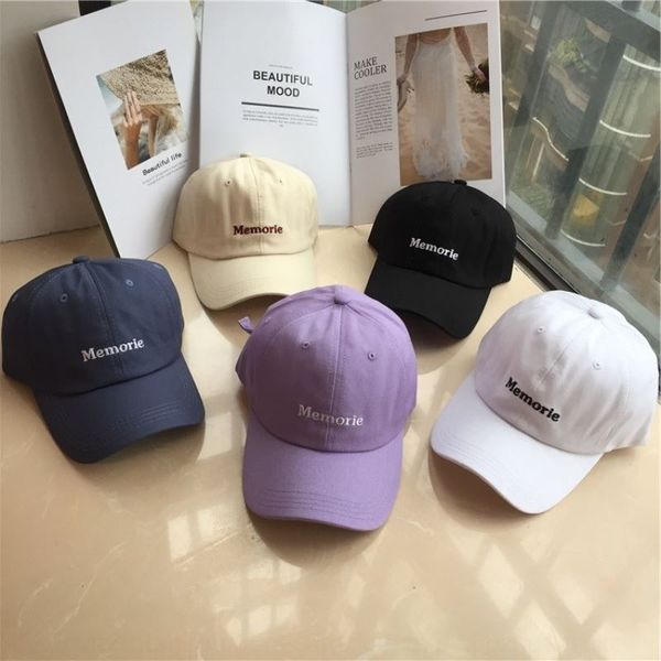 

embroidery memori hat simple personality american soft sunscreen baseball baseball female sunscreen hat cap cap male, Blue;gray