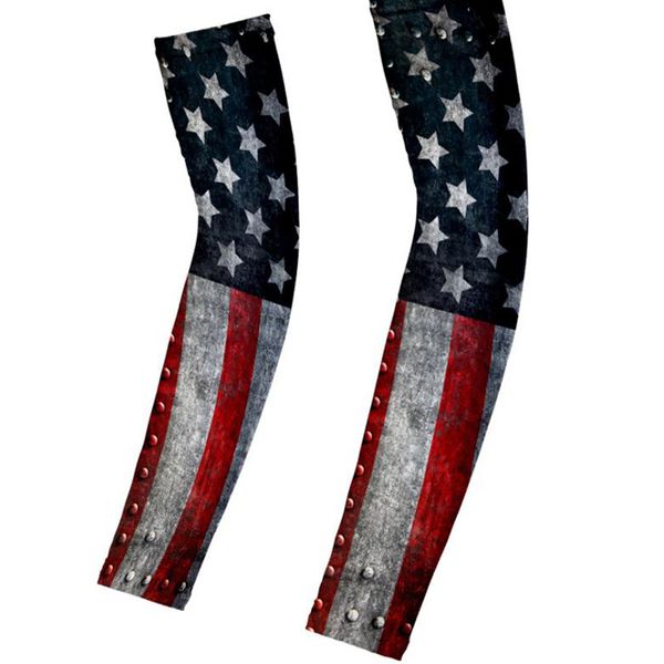 

national flag mangas para brazo sporting basketball sleeves arms sweat correr driving fishing climbing manguitos bicicleta, Black;gray