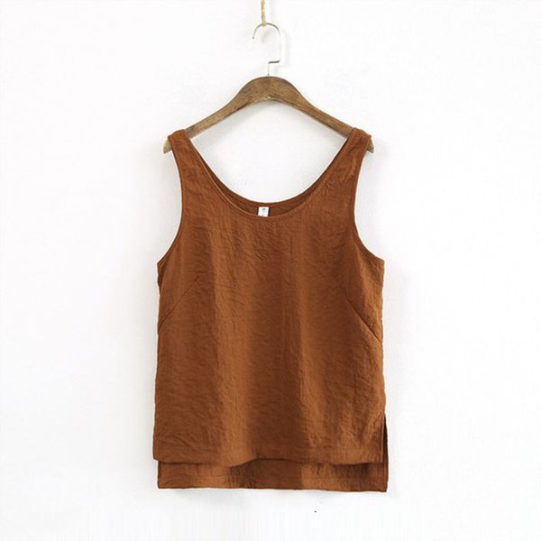 

2020 new style casual cotton 5 color sleeveless short women tanks summer fashion solid ladies tanks, White