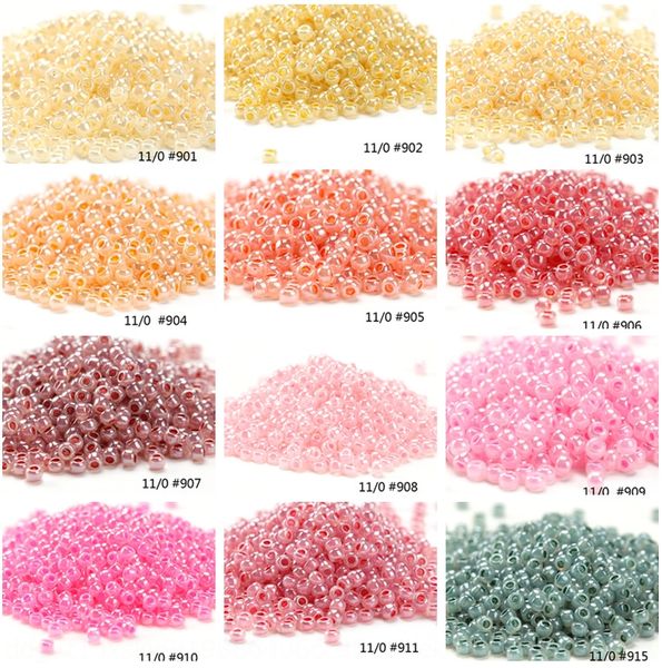 

japan dongbao diy rice glass rice beads diy beads 2mm cream series 2 10g, Silver