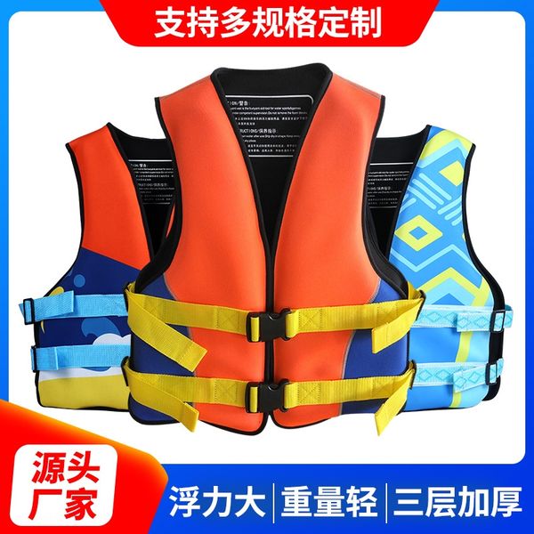 

new outdoor buoyancy drifting ship new outdoor life jacket thickened life jacket for adults and children