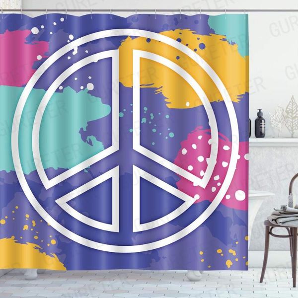 

mtmety color abstract geometric pattern bathroom waterproof fabric shower curtain polyester bath accessory sets douchegordijn