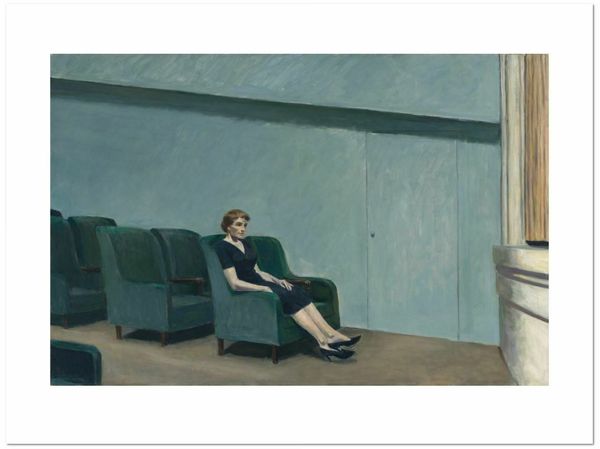 

edward hopper intermission home decor handpainted &hd print oil paintings on canvas wall art pictures 200802