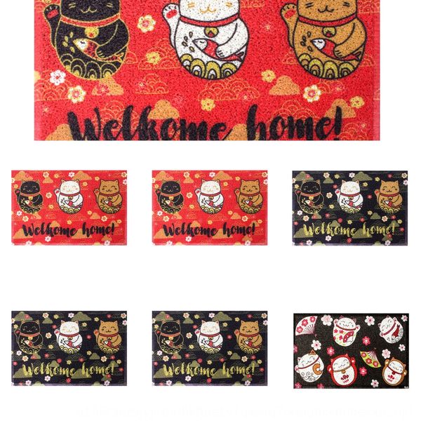

lucky cat lucky carpet wear-resistant non-slip dust removal wear-resistant hand washable mat door mat carpet