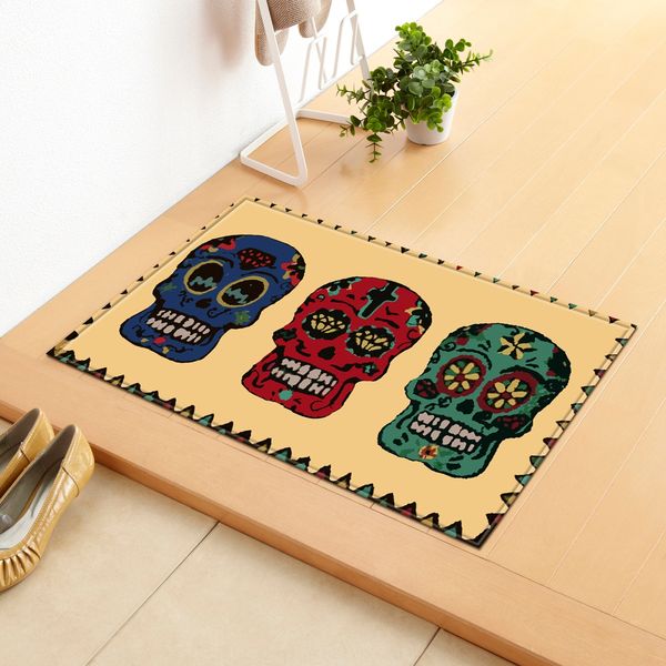 

skull creative popular english anti-skid small mat skull carpet creative popular english anti-skid small carpet mat