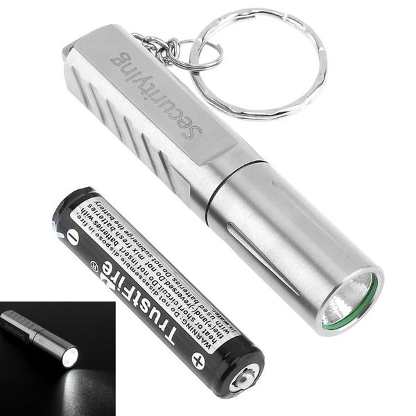 

flashlights torches securitying mini 200lm xpg-r5 led stainless steel sturdy & portable + battery