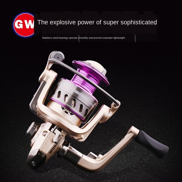 

m0dkq guangwei new product jin fan spinning new product golden sail fishing 5+1road asian wheel long-distance feeding wheel sea pole rock fi
