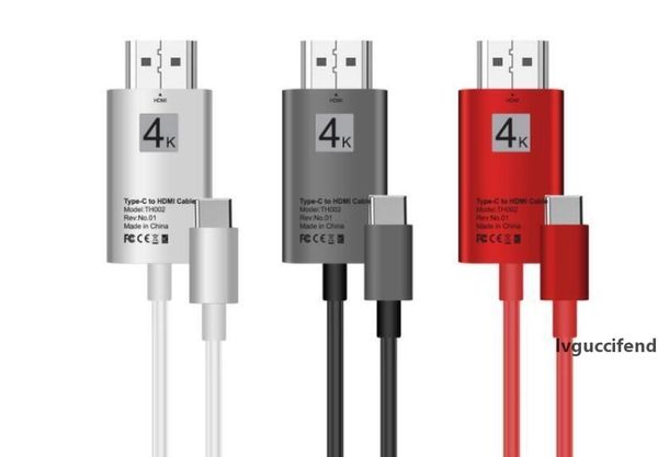 

2m type c to hdmi cable adapter 4k usb type-c to hdtv cable male to hdmi male converter hdtv for samsung s8