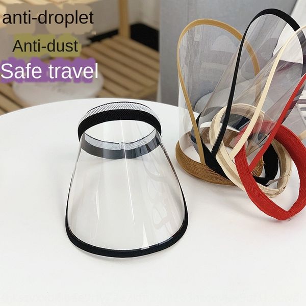 

71bfg protective isolation empty female anti-fly foam dust-proof hair protection hair band protection hoop transparent hat couple korean-sty, Blue;gray