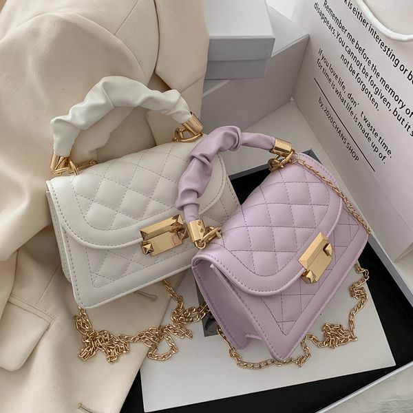 

women bag new flap crossbody bag summer wild mini shoulder bags pu hasp chain fashion portable small square bags