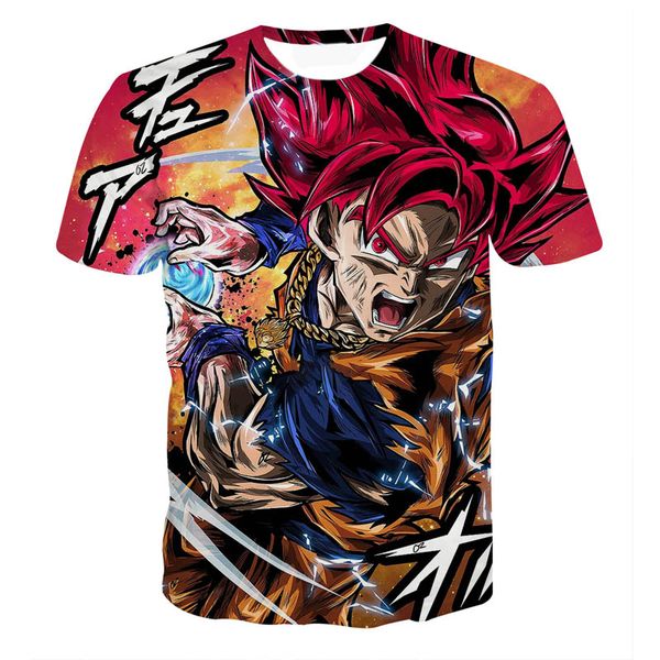 

onseme cool anime z goku pattern printed t shirts graffiti art 3d t shirt male harajuku vintage tees, White;black