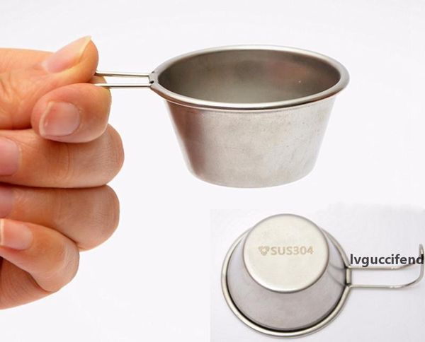 

ultralight mini tea cup outdoor camping wine cups 304 stainless steel wine glass cups