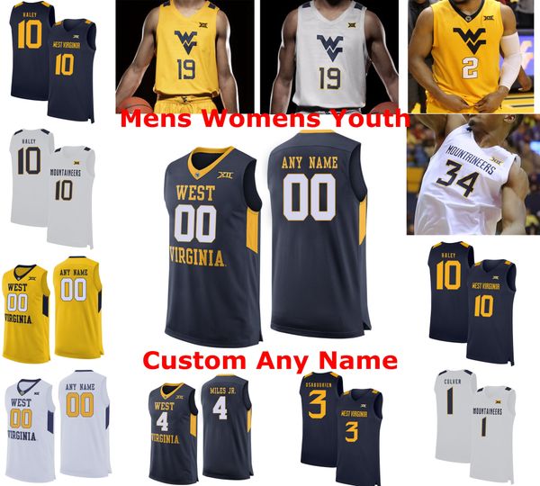 

западная вирджиния альпинисты джерси чейз harler джерси шон макнил логан routt джерри west new mens basketball джерси пользовательские проши, Black