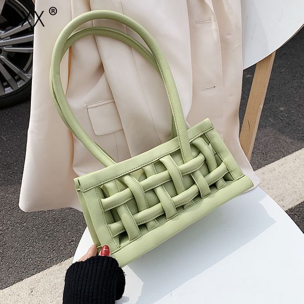 

bxx] hollow out pu leather shoulder bags for women 2020 spring fashion handbags female candy color lady travel bag hm050