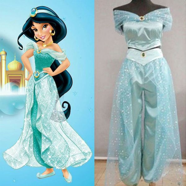 

halloween women cosplay costumes fancy dress up set party decor halloween girls jasmine princess dress up halloween sets, Gray