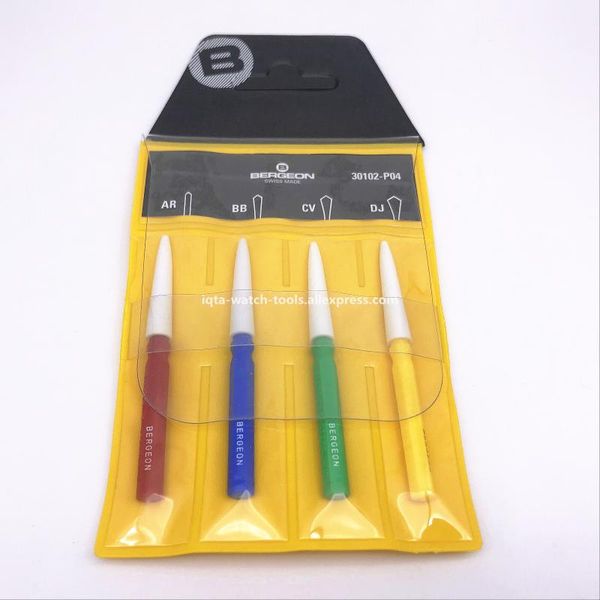 

repair tools & kits bergeon 30102-p04 assortment of 4 oilers for watchmakers