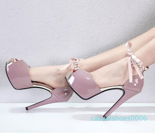 

elegant bridal wedding shoes white black platform peep toe high heel women dress shoes size 34 to 39 c06