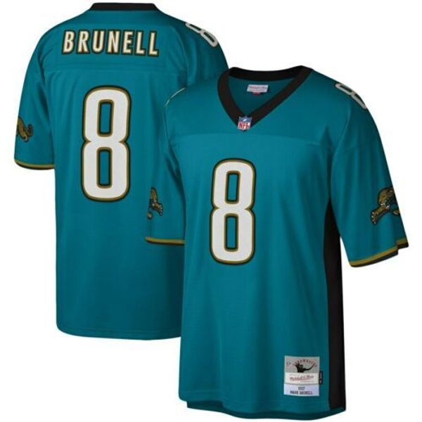 

марк brunell # 8 mitchell ness 1997 пенсионер наследие джерси, Gray