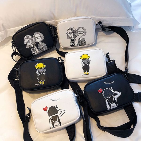 

new korean printing fashion all-match casual small square small square bag single shoulder cross women's bag