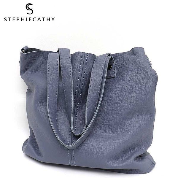 

sc brand genuine leather luxury women shoulder tote bag fashion large ladies cowhide handbag femal casual crossbody
