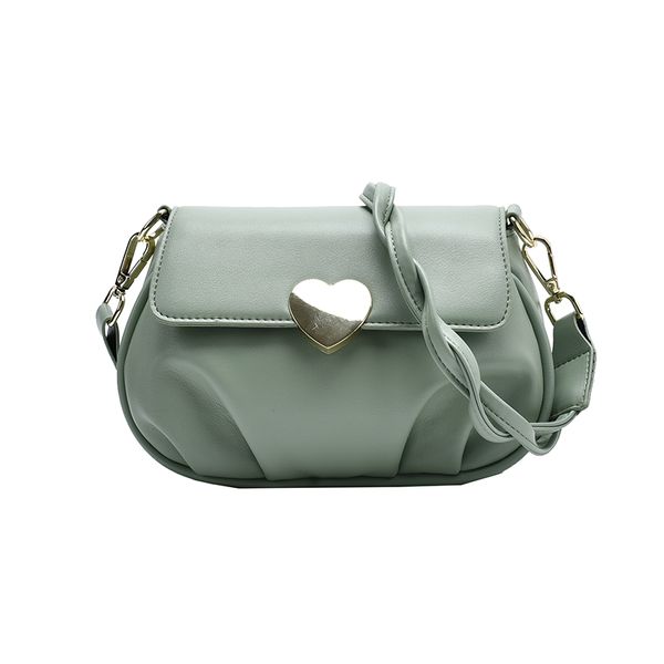 

bags for women 2020 simple solid color leather heart lock women shoulder messenger bag sac a main femme crossbody bags for