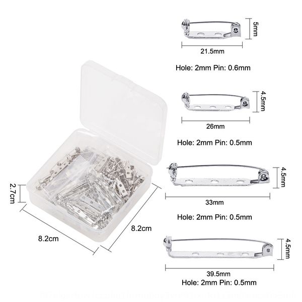 

brph2 insurance bie zhen accessory brooch handmade safety clothing insurance diy bie zhen accessory pin brooch accessories handmade diy safe, Silver