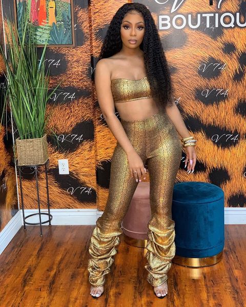 

для женщин 2020 роскошные дизайнерские костюмы грудное обертывание tops stacked кальсон 2pcs наборы sexy повседневные женские подходит, White