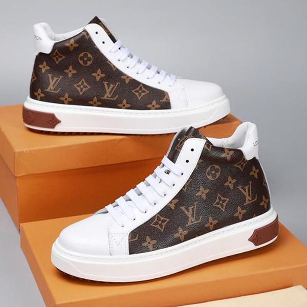 

new listing printed stripes high mens casual shoes ,fashion mens casual shoes leather lace up casual shoes size 38-46 0048, Black