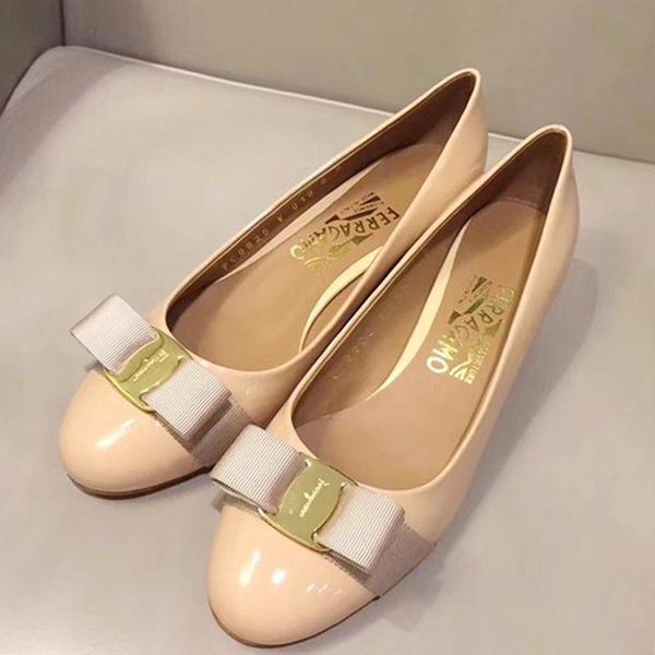 

womens pumps shoes 3 .5cm chunky heel lady dress shoes vara bow pump shoe luxury leather bombas de mujer womens shoes fashion pompe da donna, Black