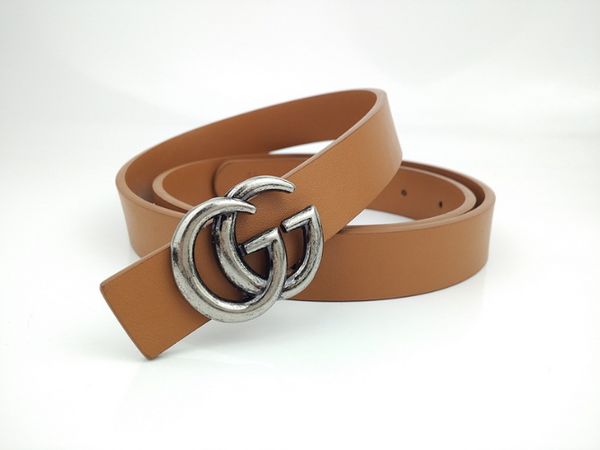 

womens designer belts women belts cow genuine leather smooth buckle all-match womens belt fashion decorative ed, Silver