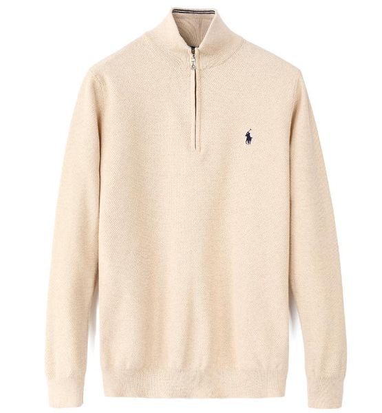 

mens half zip sweetshirt terry cotton pullover sweater for men man and women designer sweater, White;black