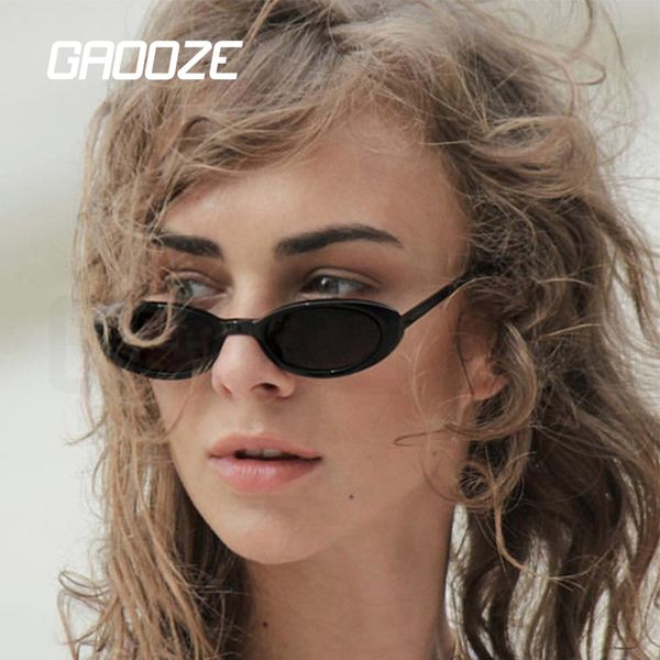 

gaooze sunglasses women oval glasses hip hop ladies luxury sunglasses for girls retro vintage anti-glare glasses lxd339, White;black