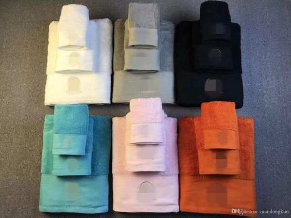 

30x30cm/40x80cm/70x140cm 3pcs a set of embroidered towel children's clothing fashion comfort plush cotton simple white