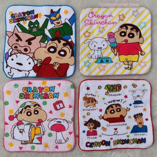 

dvbi8 japanese cartoon household kindergarten pure cotton handkerchief face face towel small square towel cute absorbent handkerchief childr, Blue;white