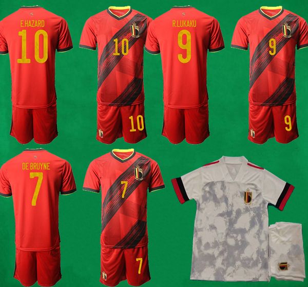 

2020 2021 belgium soccer jerseys 20 21 men + kids soccer kits lukaku hazard de bruyne football shirts and pants home away soccer uniforms, Black
