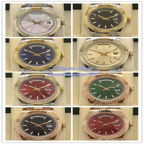 

men's luxury watches 118238 228235 228238 228206 index dial fluted bezel 41mm asia 2813 automatic mechanical fashion men's wristwa, Slivery;brown