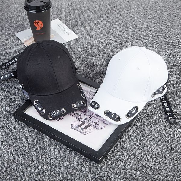

new korean style long band letter men' and women' fashion outdoor baseball cap baseball cap casual curved brim sun hat stylish, Blue;gray