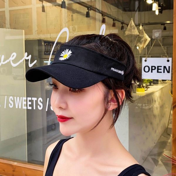 

new 's and wo's fashion korean style outdoor all-match sunscreen wo cap men women cap empty hat breathable sunscreen hat, Blue;gray