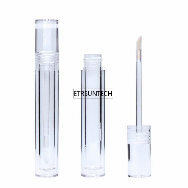 

10/30 / 50шт empty 7.8ml lipgloss трубы круглый прозрачный блеск для губ трубы с wand пустой lip gloss clear f3864