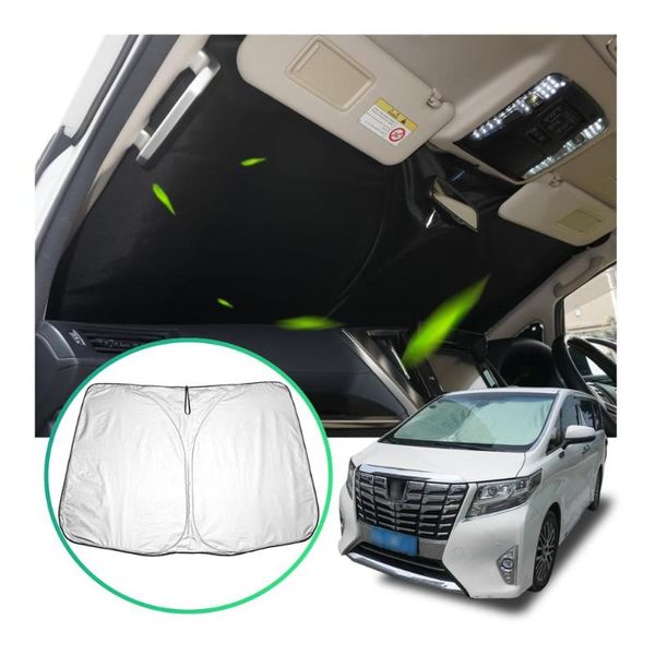 

lfotpp car windshield sunshades for alphardo ah30 3th 2020-2020 front window visor cover silver exterior protection accessories